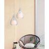 Besa Lighting Elle 11 Cord Pendant, Gray, Satin Nickel Finish, 1x9W LED 1JT-ELLE11GY-LED-SN